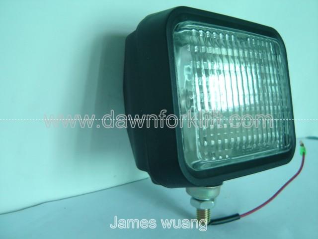 Forklift Head Light / Working Light Assembly With BA15S 24V/12V Lamp Bulb