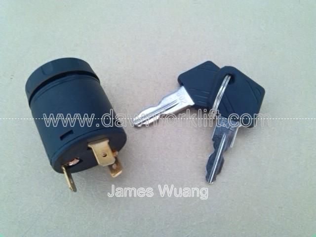 Linde Forklift Key Switch 3 Wire 3 Position Metal Ignition Switch/Key Switch,