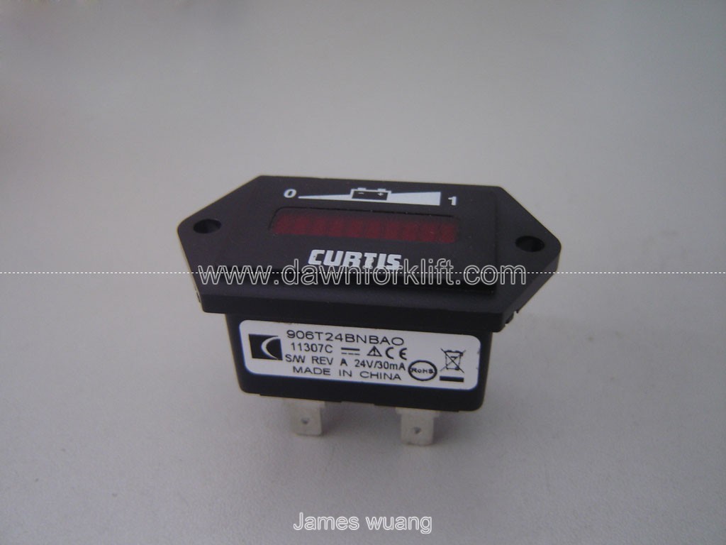 Curtis 906T24BNBAO 24V Battery Indicator Gauge Hour Meter For forklift