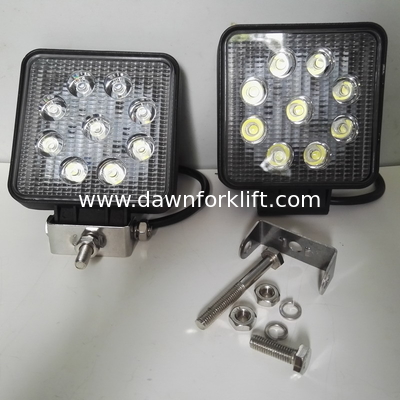 Aluminium LED Head Working Light DC 12-80V 12V 24V 36V 48V 60V 72V 80V With 9 LED IP65 For Forklift Shop Truck SUV ORV