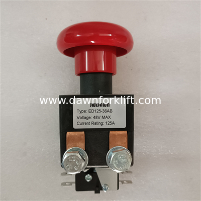 Replace Albright ED125 ED125-34 ED-125 125A Emergency Button Stop Disconnect Switch Forklift Pallet Truck Golf Cart Acce
