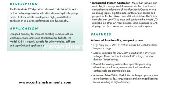 Original Curtis 1234 1234E 1234SE 1234SER AC Motor Controller Curtis 1234SER-6322 48V 72V 80V 350A